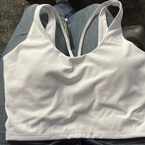 Letsfit white sports bra size small